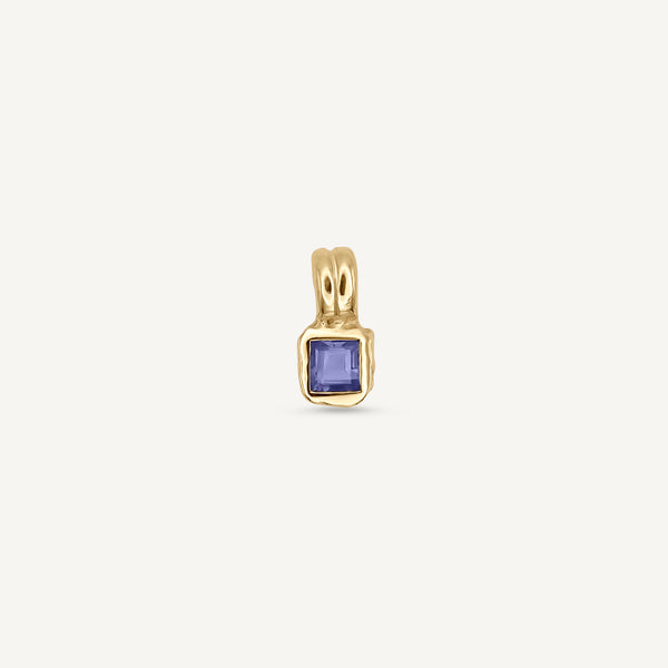 Lys Tanzanite Solitaire 14ct Yellow Gold Pendant