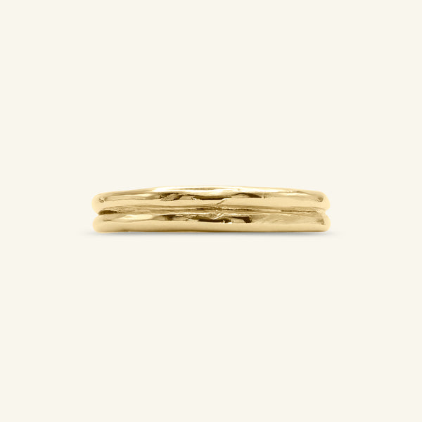 Double Armfelt 14ct Gold Wedding Ring