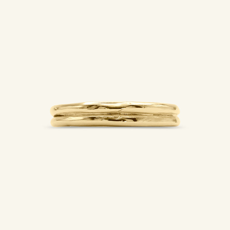 Double Armfelt 14ct Gold Wedding Ring
