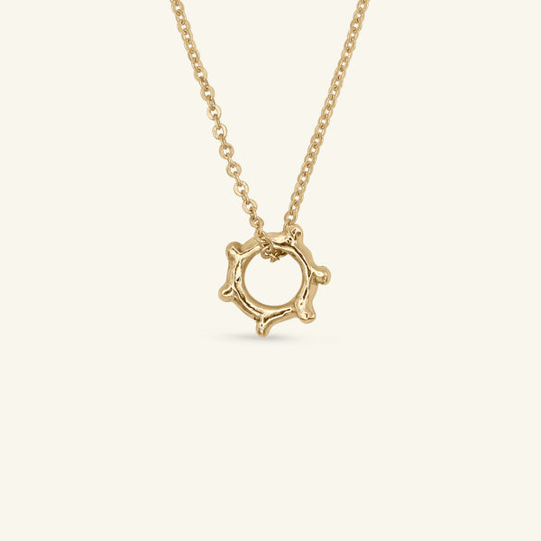 Mini Arne Bead 14ct Gold Necklace