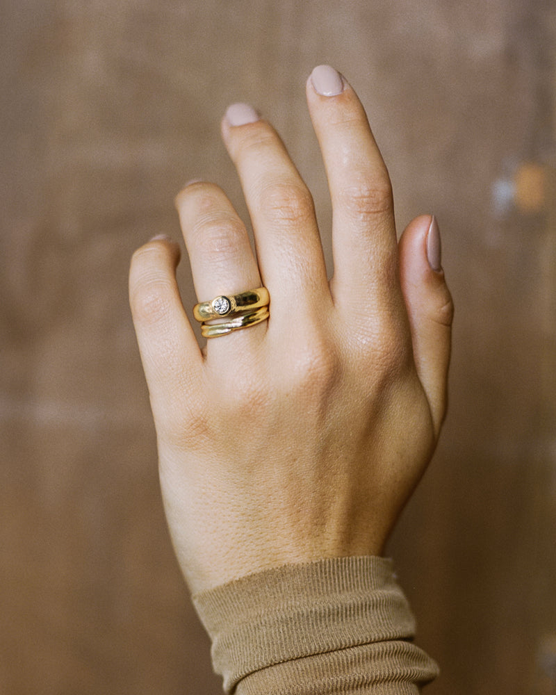 Textured Court Engagement Ring