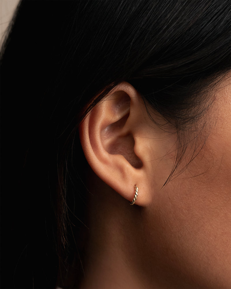 Cord Solid Gold Earrings