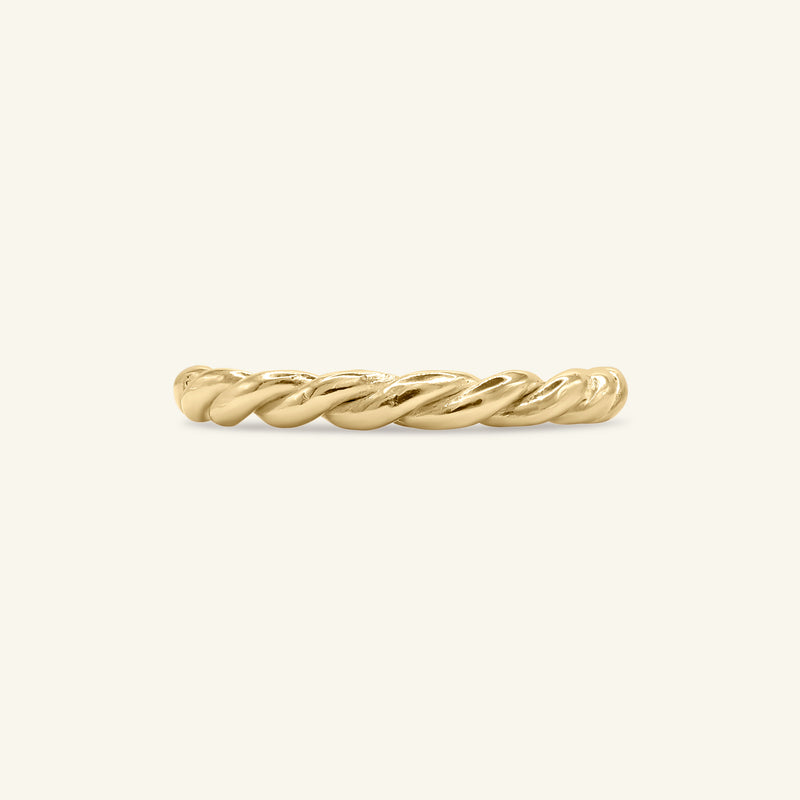 Cord 14ct Gold Ring