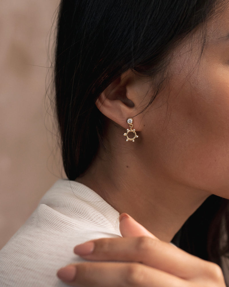 Diamond Arne Bead Earrings