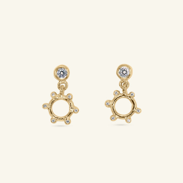 Diamond Arne Bead Earrings