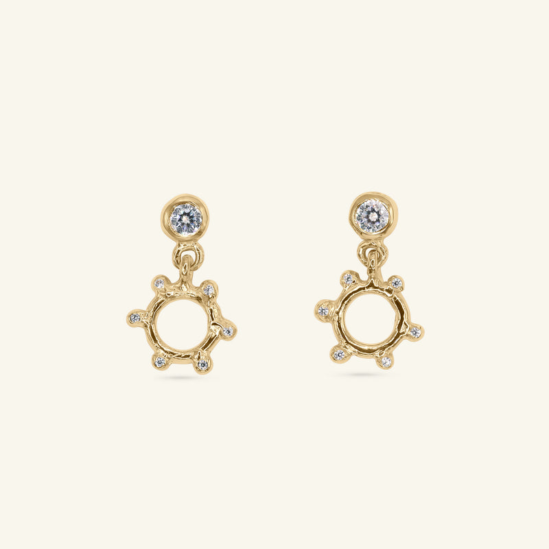Diamond Arne Bead Earrings