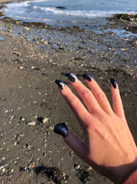 All natural, fake nails from the beach in Quebec Canada