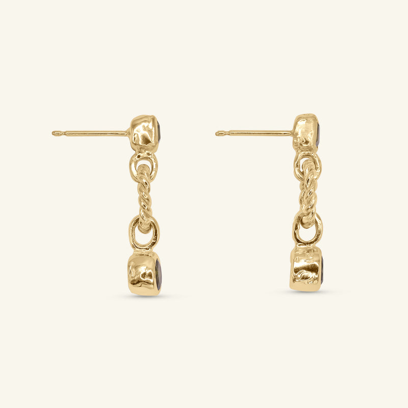 Lasso Solid Gold Earrings