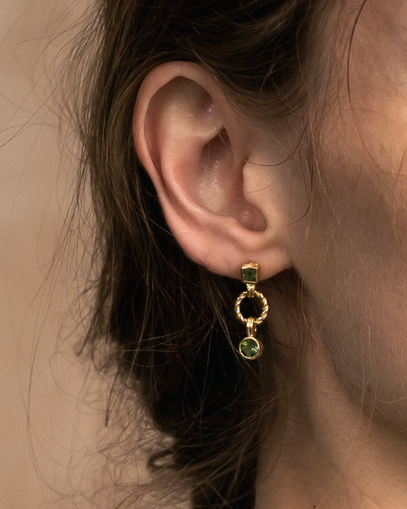 Lasso Solid Gold Earrings