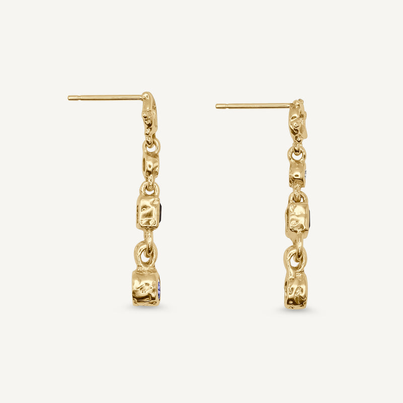 Lys Drop 14ct Gold Earrings