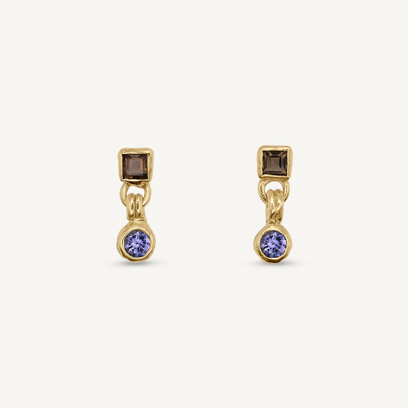 Lys Duo 14ct Gold Earrings