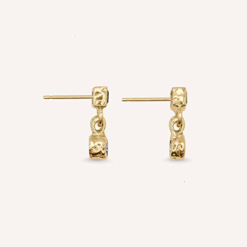 Lys Duo 14ct Gold Earrings