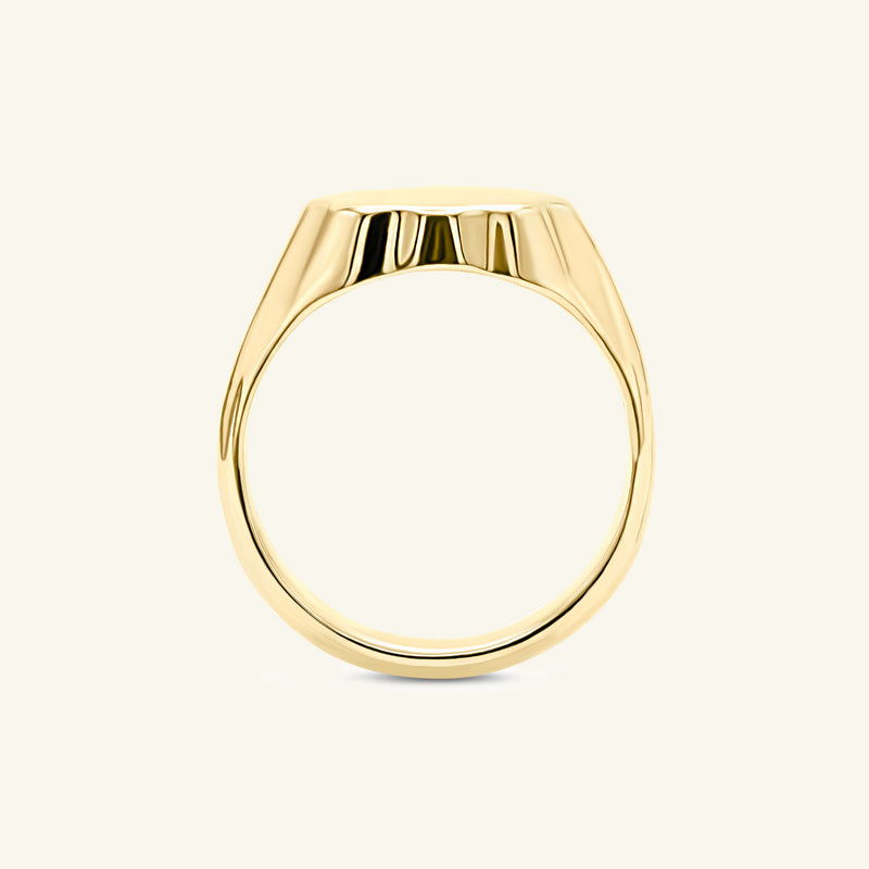 Mini Fausta Signet 14ct Gold Ring