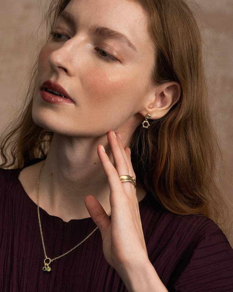 Peridot Arne Bead Earrings