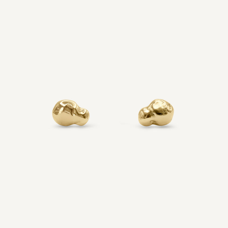 Asper Solo 14ct Gold Stud Earrings