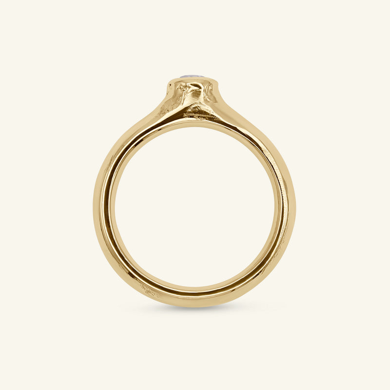 Textured Court Engagement Ring